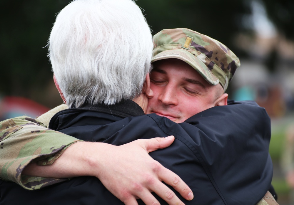 Guard members return home following deployment to Poland