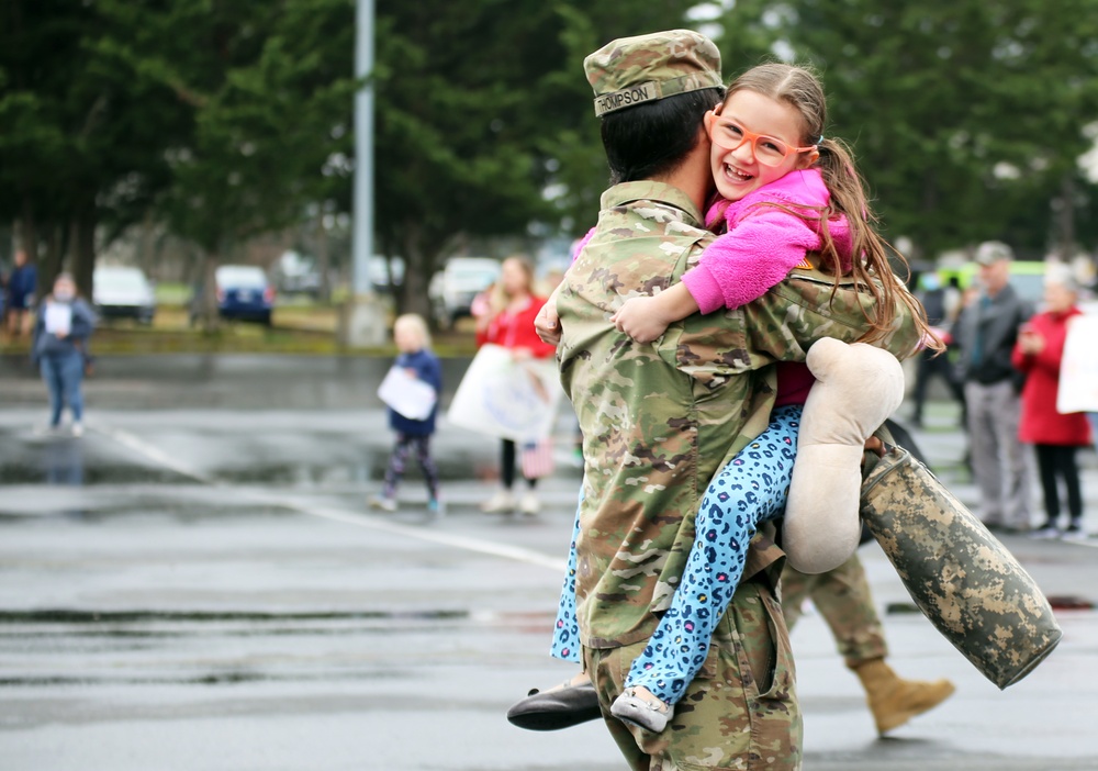 Guard members return home following deployment to Poland