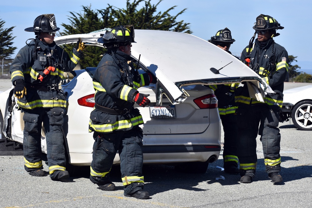 Presidio of Monterey Fire Department trains to save lives during vehicle extrications