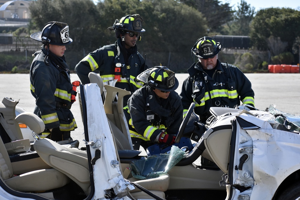 Presidio of Monterey Fire Department trains to save lives during vehicle extrications