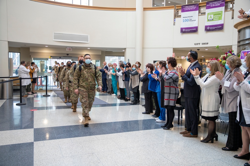 Military Medical Personnel Arrive In Hartford, Conn.