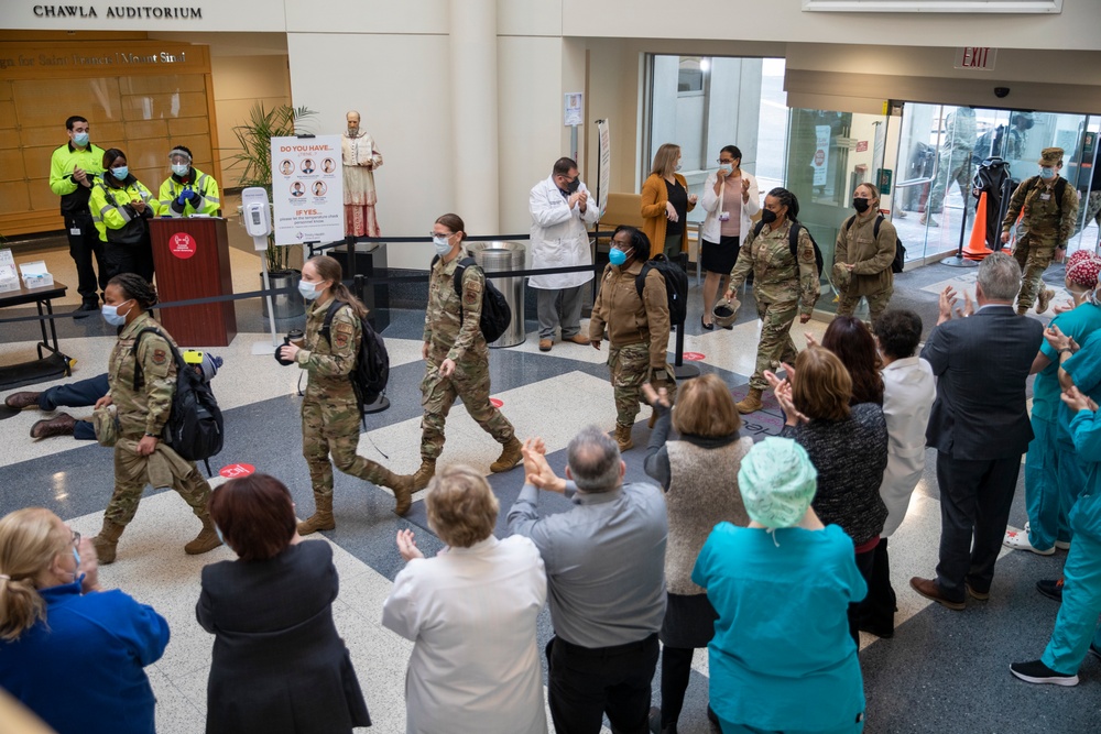 Military Medical Personnel Arrive In Hartford, Conn.