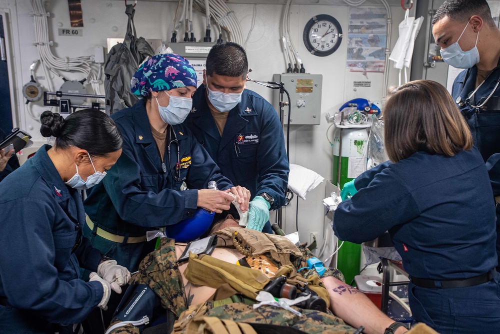 USS America (LHA 6) Mass Casualty Exercise