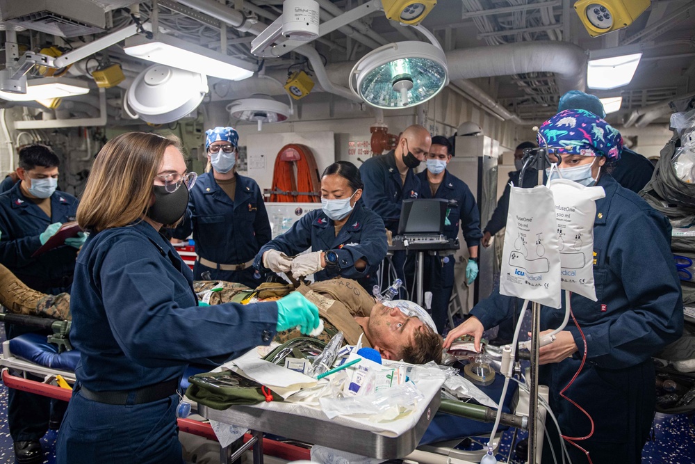 USS America (LHA 6) Mass Casualty Exercise