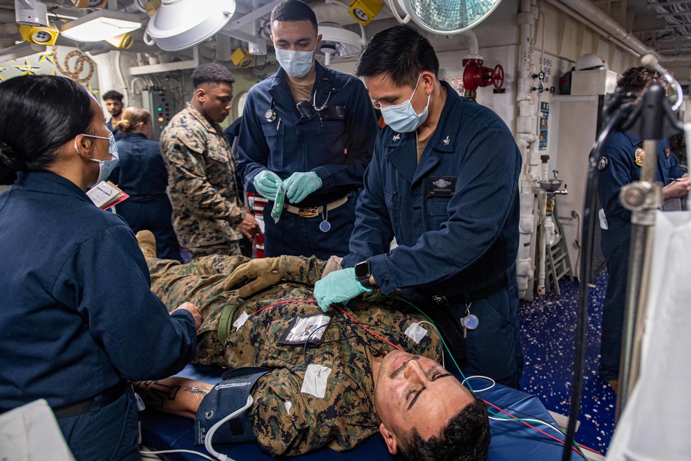 USS America (LHA 6) Mass Casualty Exercise