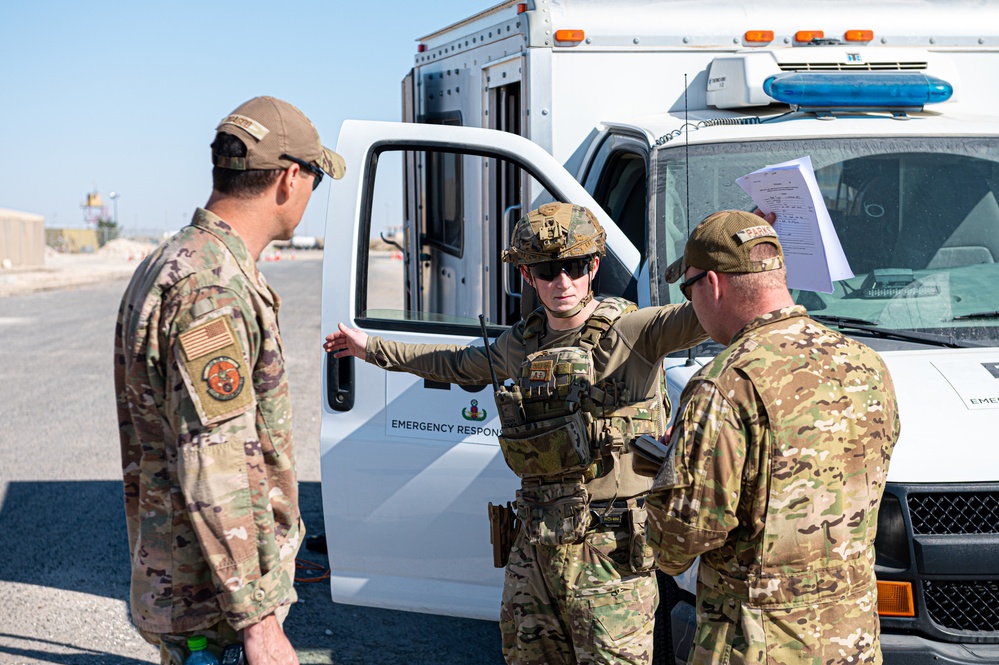 EOD technicians utilize robot technology to assess dangerous situations