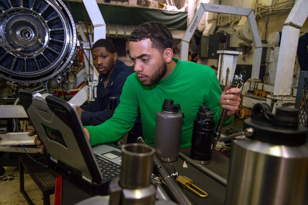 The Harry S. Truman Carrier Strike Group is on a scheduled deployment in the U.S. 6th Fleet area of operations in support of naval operations to maintain maritime stability and security.