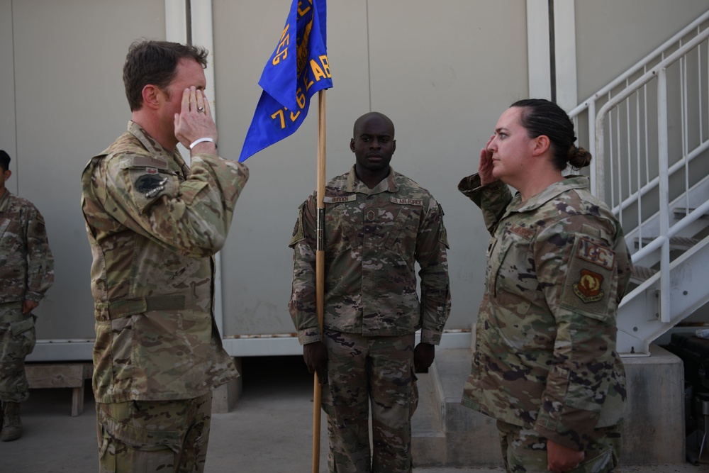 449th AEG, 726th EABS welcome new commander