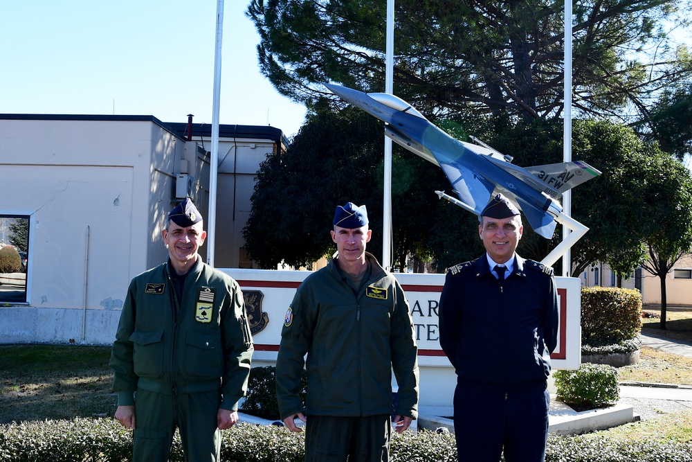 Brig. Gen Luca Baione tours Aviano