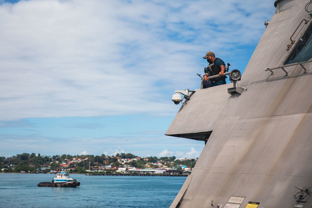 USS Billings arrives in Limon, Costa Rica