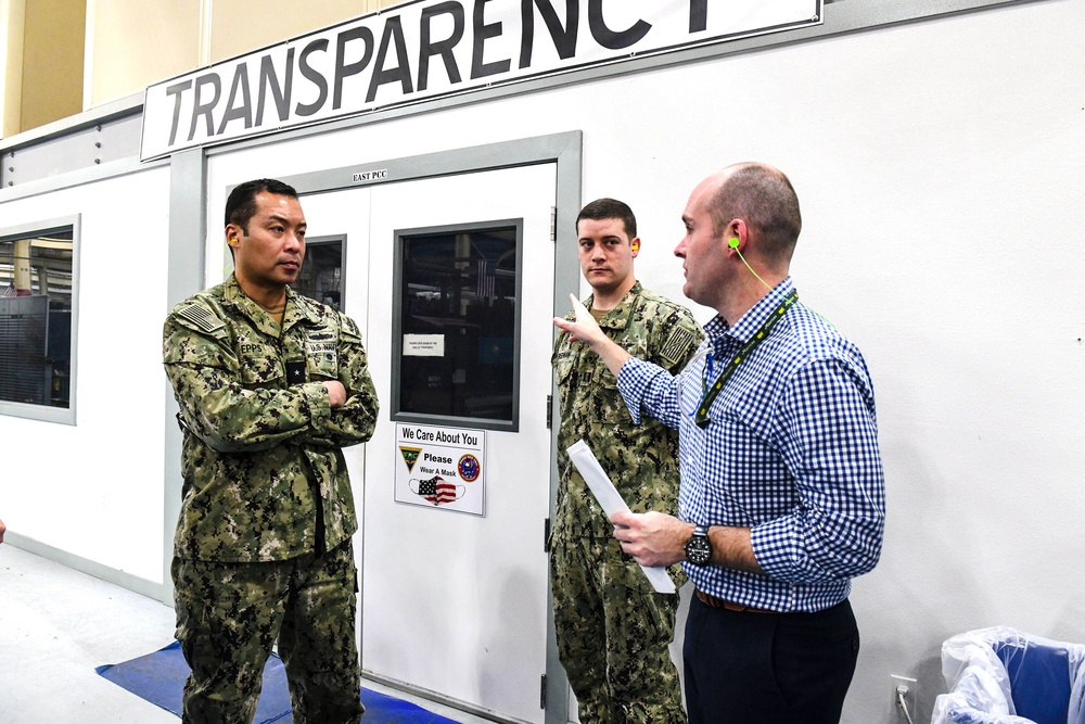 FRCSE Hosts Commander, U.S. Naval Supply Systems Command (NAVSUP) Weapons Systems Support (WSS) for an Onsite Visit