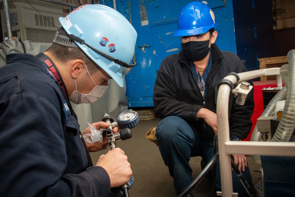 Ike Conducts Maintenance at Norfolk Naval Shipyard