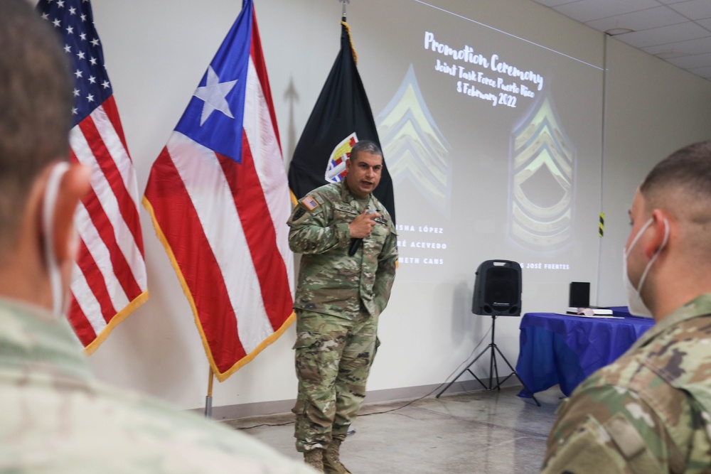 NCOs Promotion Ceremony at JTF-PR