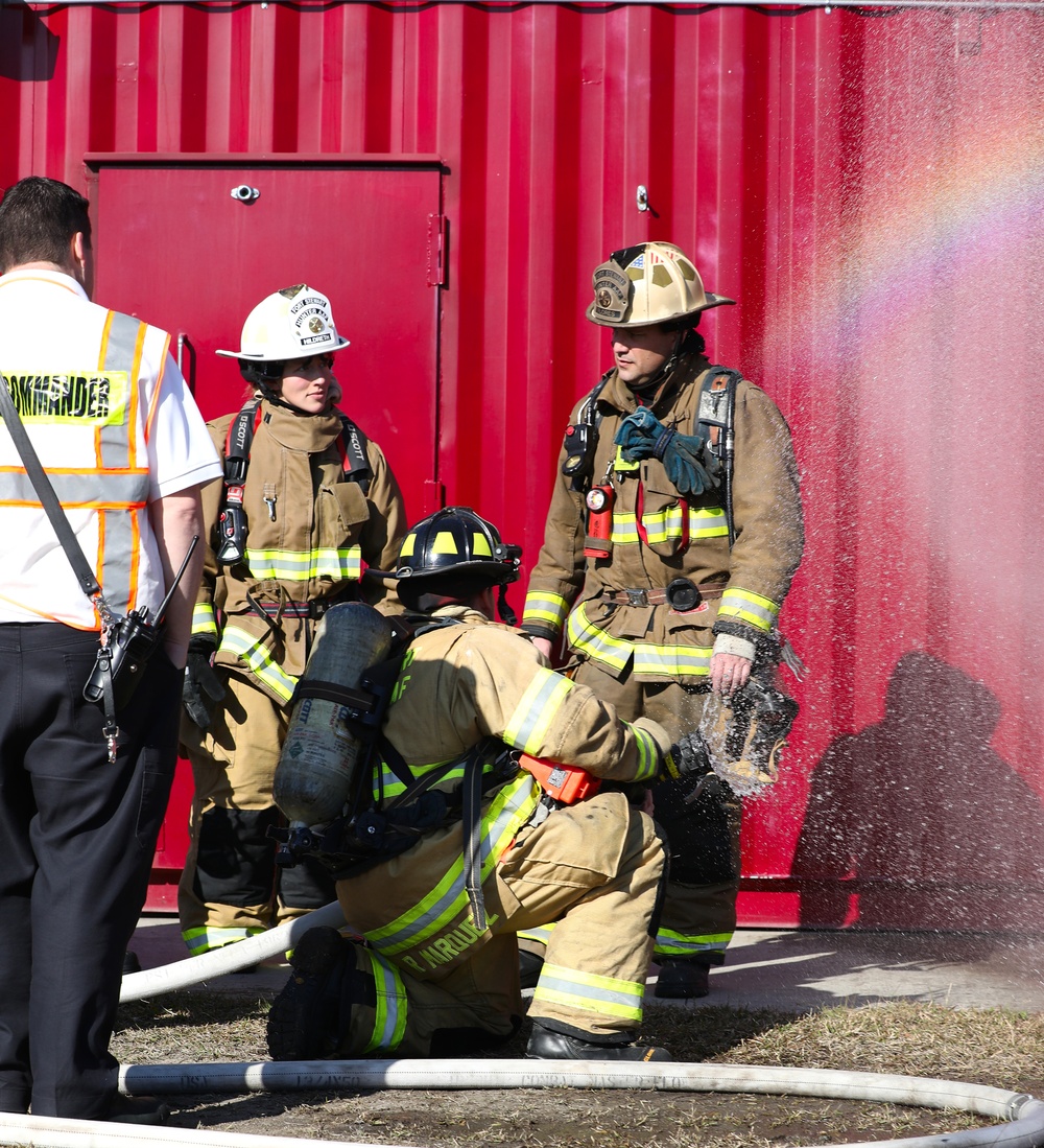 Soldiers complete Fire Fighting Simulation