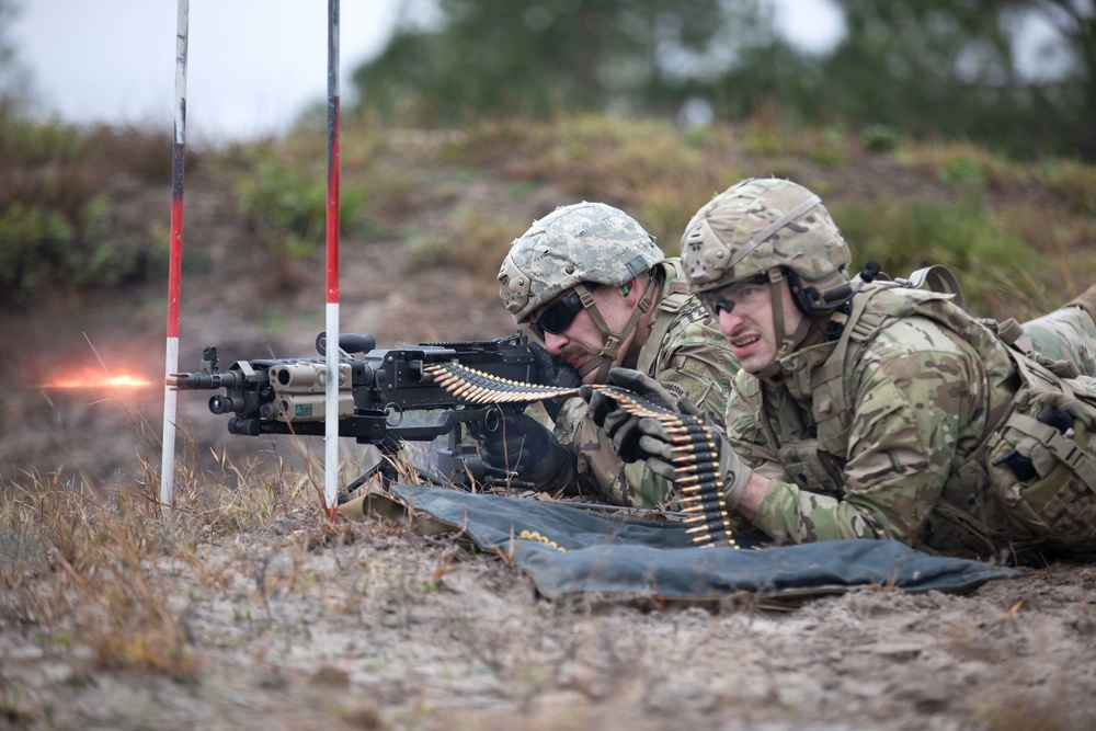 M240 training with C Co. 1-143d Airborne Infantry Company
