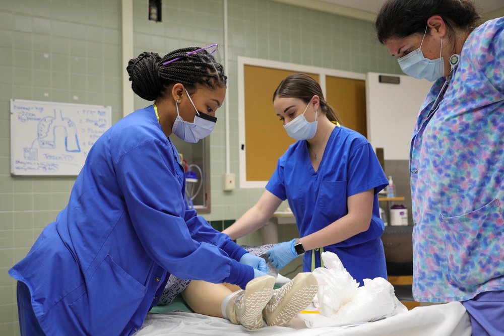 U.S Air Force Military Medical Team Receive Training at Lawrence General Hospital
