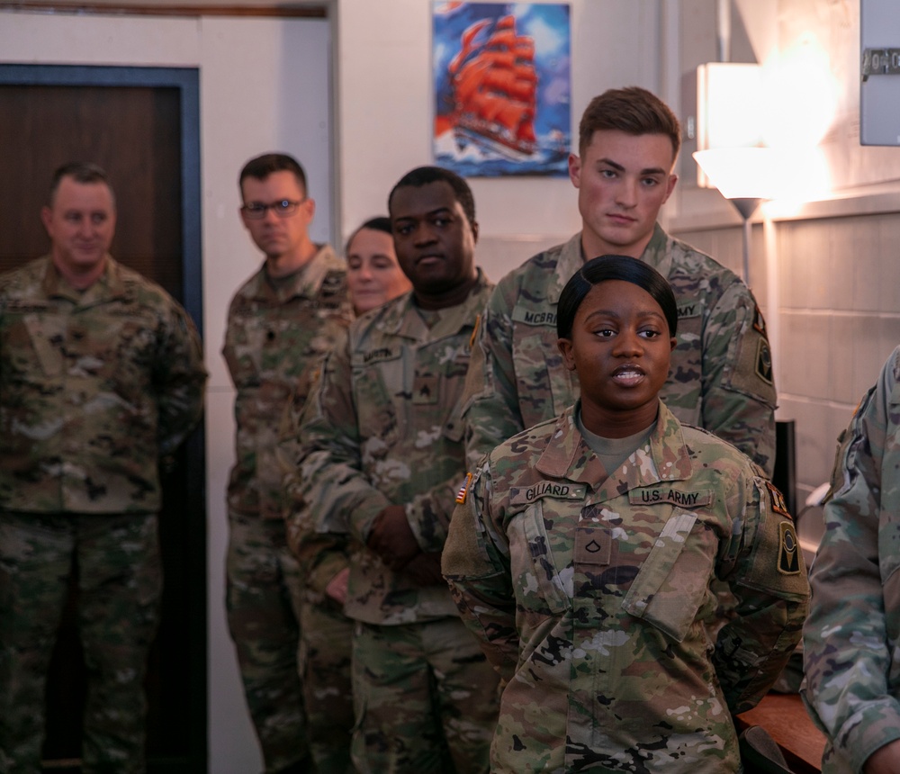 JMTG-U Soldiers meet with U.S. Secretary of Defense Lloyd Austin via teleconference