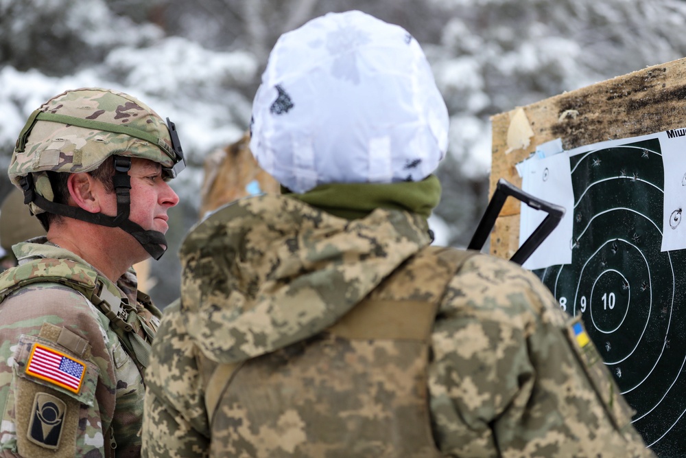 JMTG-U senior enlisted advisors visit new cadets at firing range