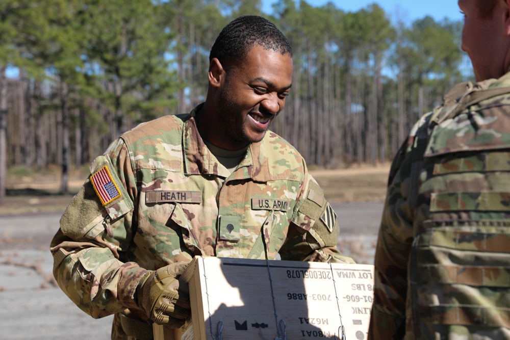 3rd Combat Aviation Brigade Soldiers send rounds down range during an aerial gunnery exercise at Fort Stewart, Georgia.