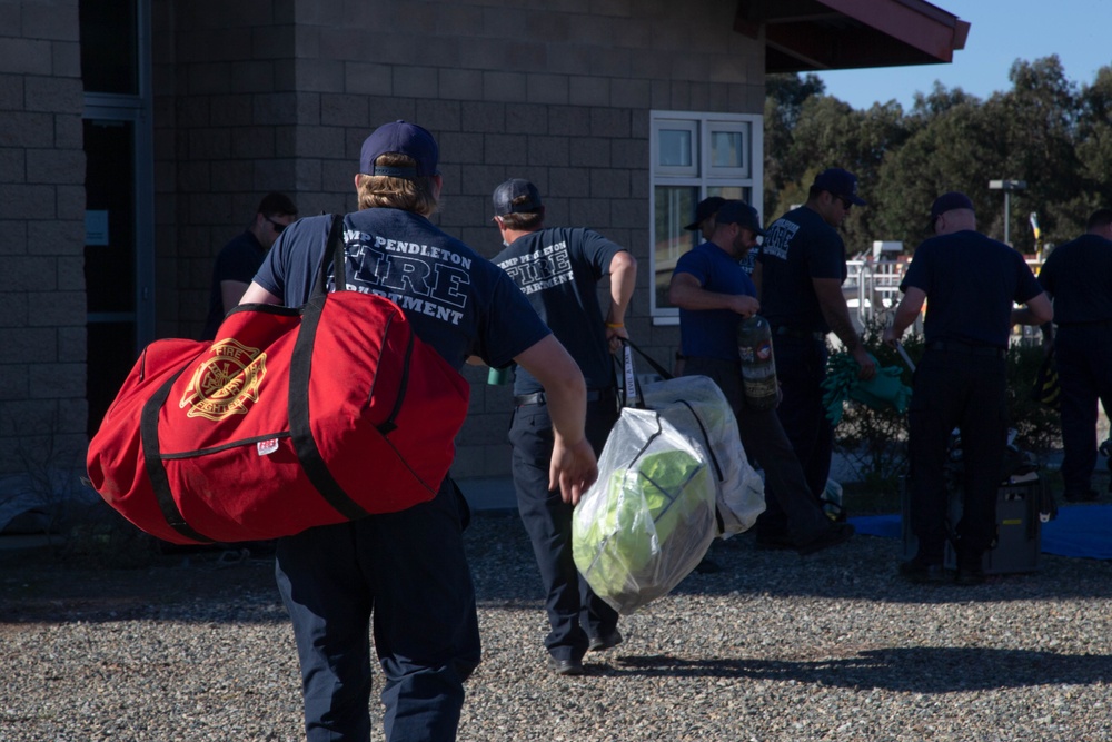 Pendleton firefighters train for HAZMAT incident command