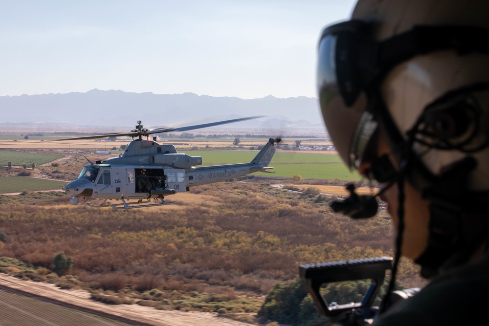 Reserve Marine Helicopter Squadron train in El Centro to maintain unit readiness