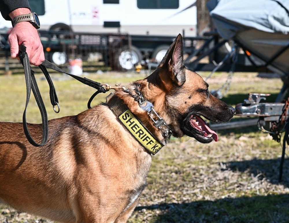 Military working dogs teams coordinate with Bossier police