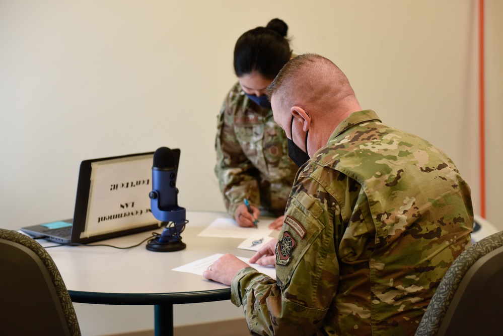 CMSgt. Bickley visits Team Fairchild