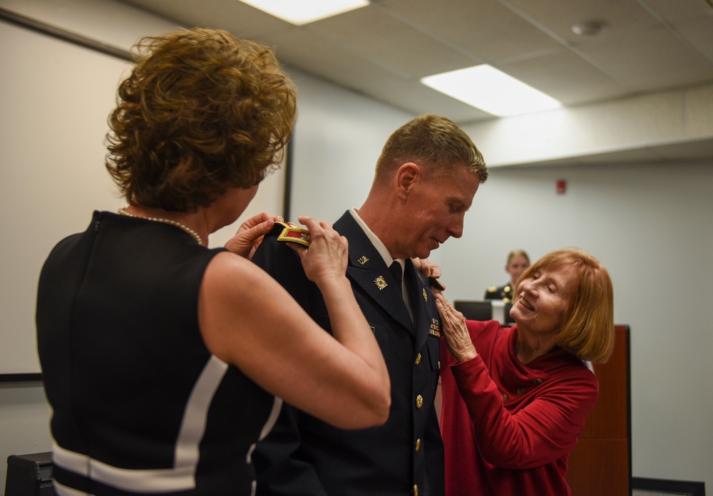 Promotion ceremony for Lt. Col. W. Brad Marlow to colonel