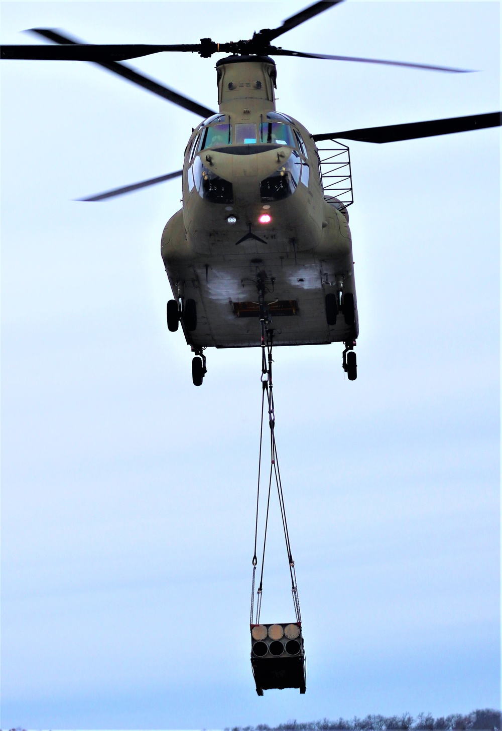 CH-47 crew, 89B students conduct sling-load training at Fort McCoy