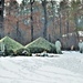 Cold-Weather Operations Course class 22-03 students build Arctic tents on Fort McCoy's South Post