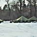 Cold-Weather Operations Course class 22-03 students build Arctic tents on Fort McCoy's South Post