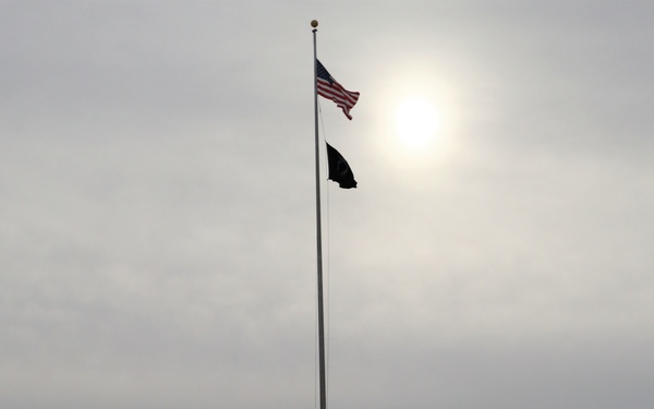 American Flag and Fort McCoy