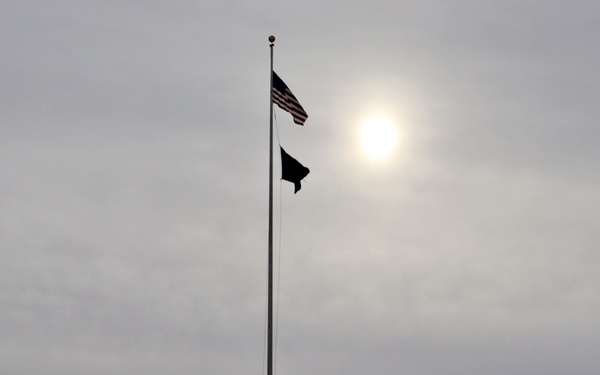 American Flag and Fort McCoy