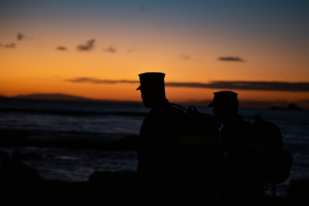 VMU-3 Conducts a Conditioning Hike at MCB Hawaii