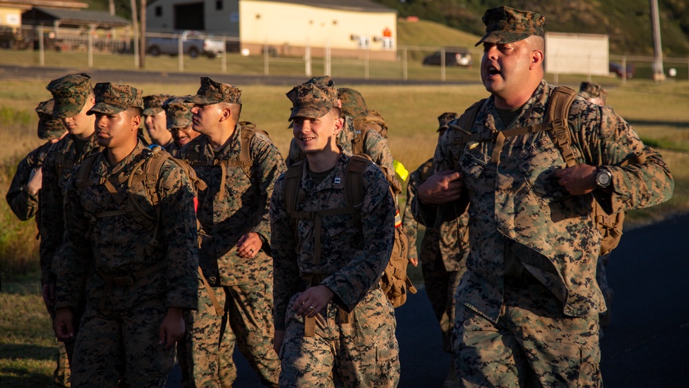 VMU-3 Conducts a Conditioning Hike at MCB Hawaii