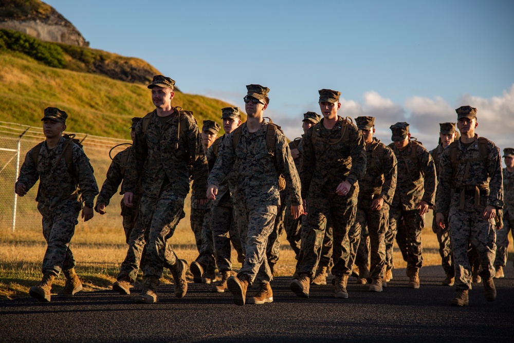 VMU-3 Conducts a Conditioning Hike at MCB Hawaii