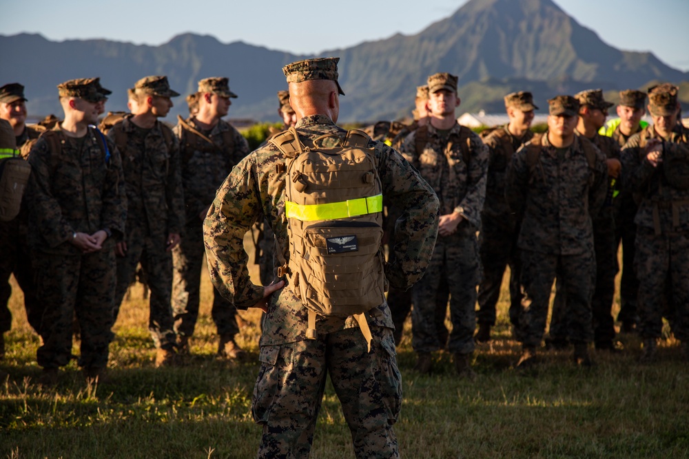 VMU-3 Conducts a Conditioning Hike at MCB Hawaii