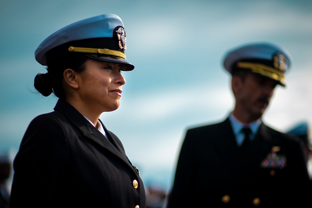 USS Carl Vinson (CVN 70) Conducts Ship-Wide Dress Uniform Inspection