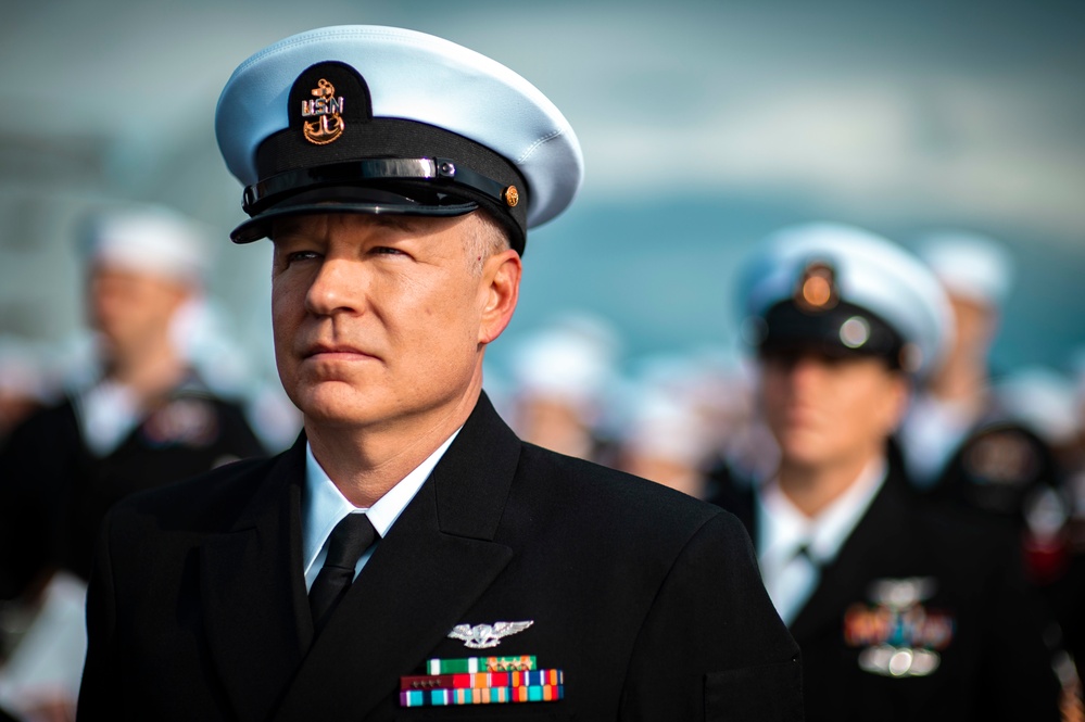 USS Carl Vinson (CVN 70) Conducts Ship-Wide Dress Uniform Inspection