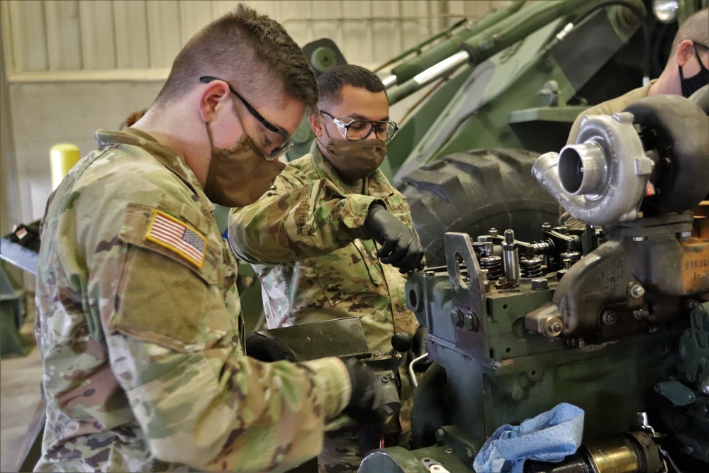 Construction Equipment Repairer Advanced Leader Course students build skills at Fort McCoy