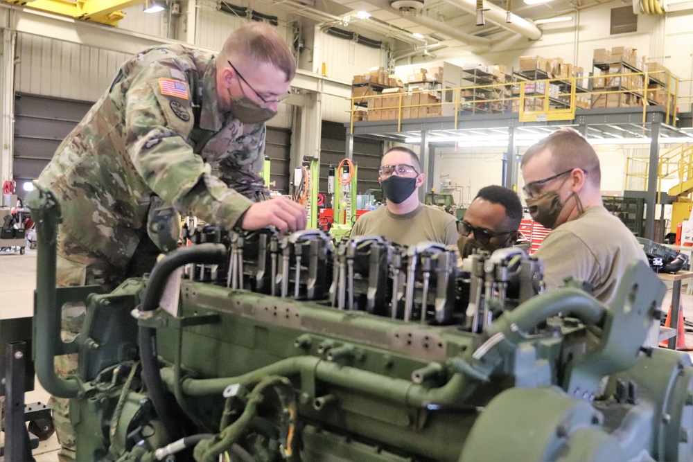 Construction Equipment Repairer Advanced Leader Course students build skills at Fort McCoy