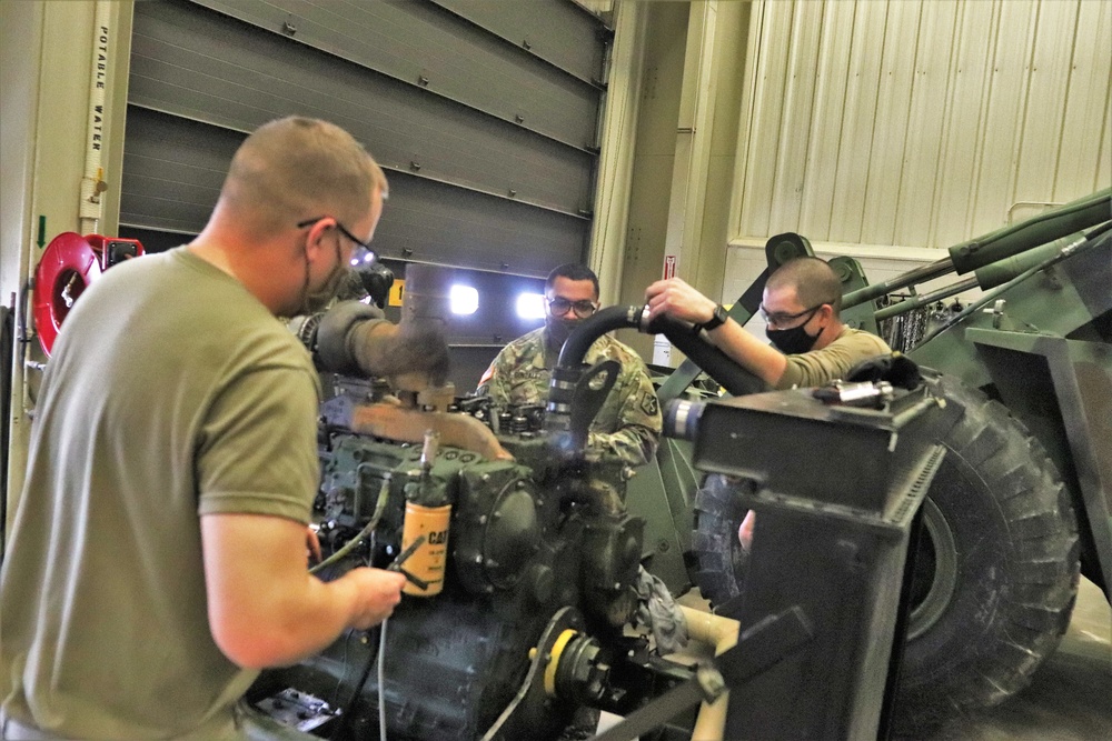 Construction Equipment Repairer Advanced Leader Course students build skills at Fort McCoy