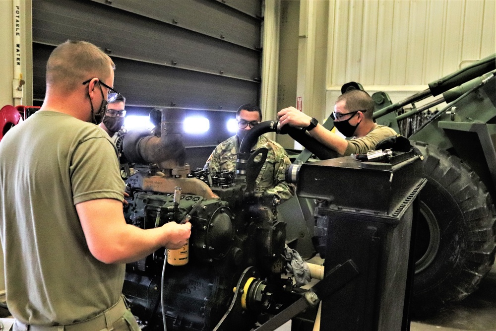 Construction Equipment Repairer Advanced Leader Course students build skills at Fort McCoy