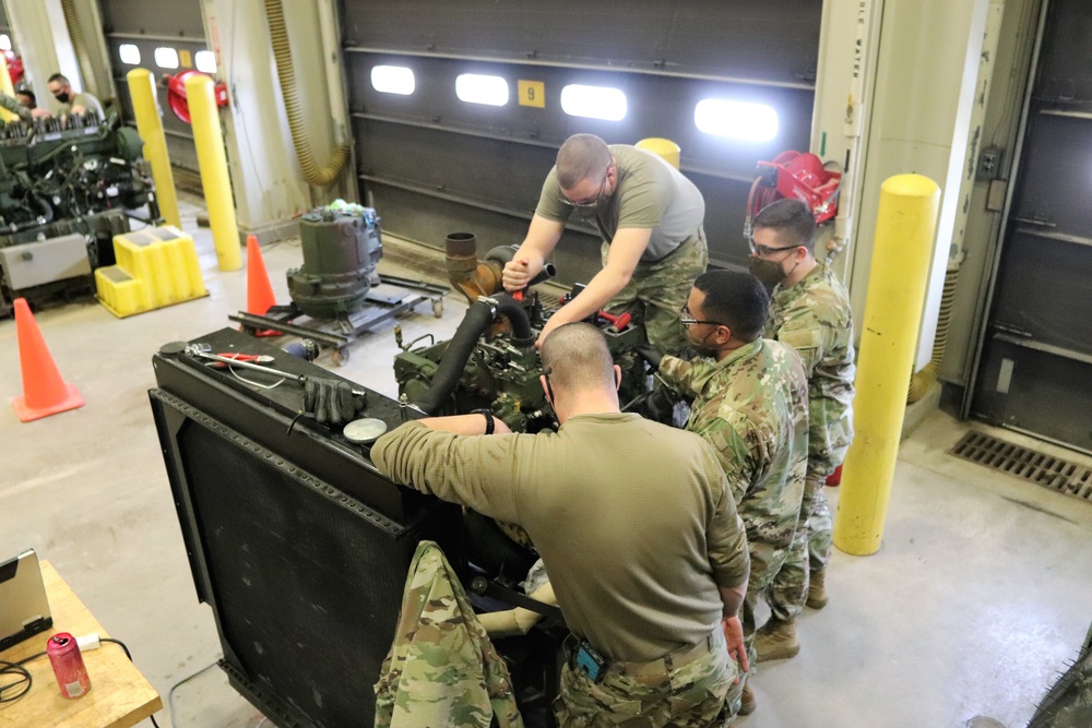 Construction Equipment Repairer Advanced Leader Course students build skills at Fort McCoy