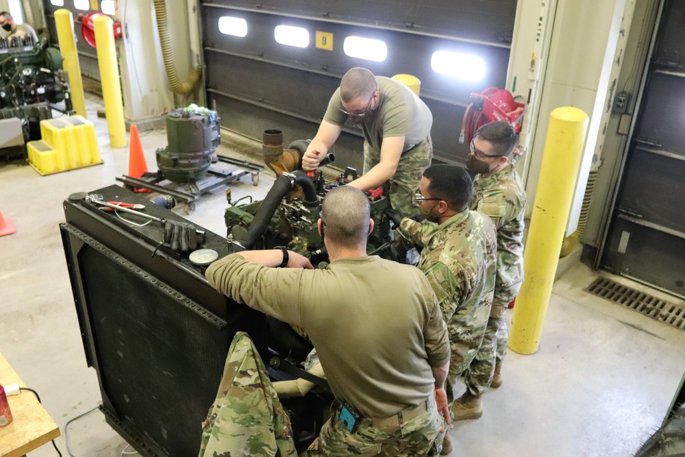 Construction Equipment Repairer Advanced Leader Course students build skills at Fort McCoy