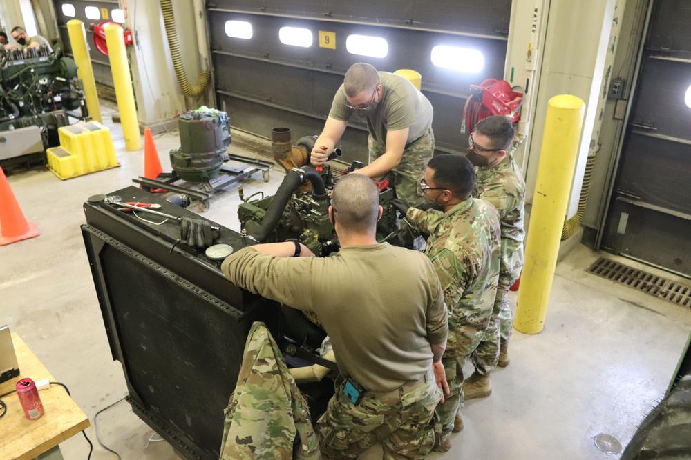 Construction Equipment Repairer Advanced Leader Course students build skills at Fort McCoy