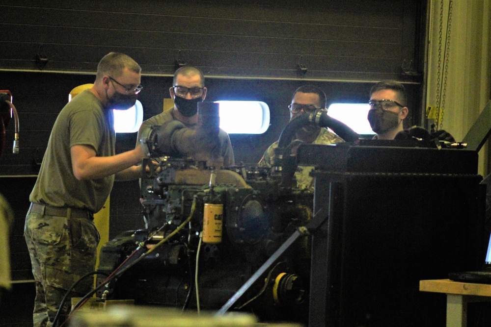 Construction Equipment Repairer Advanced Leader Course students build skills at Fort McCoy