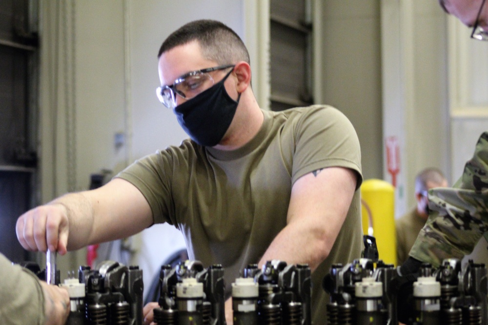 Construction Equipment Repairer Advanced Leader Course students build skills at Fort McCoy