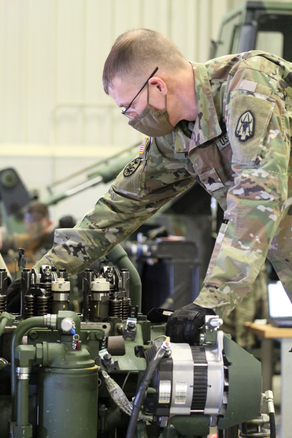 Construction Equipment Repairer Advanced Leader Course students build skills at Fort McCoy