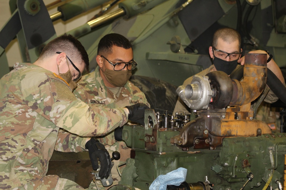 Construction Equipment Repairer Advanced Leader Course students build skills at Fort McCoy